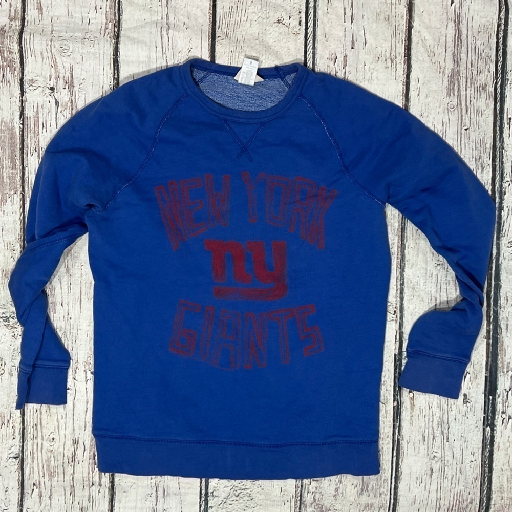 New York Giants Junk Food NFL Football Retro Crewneck Sweatshirt